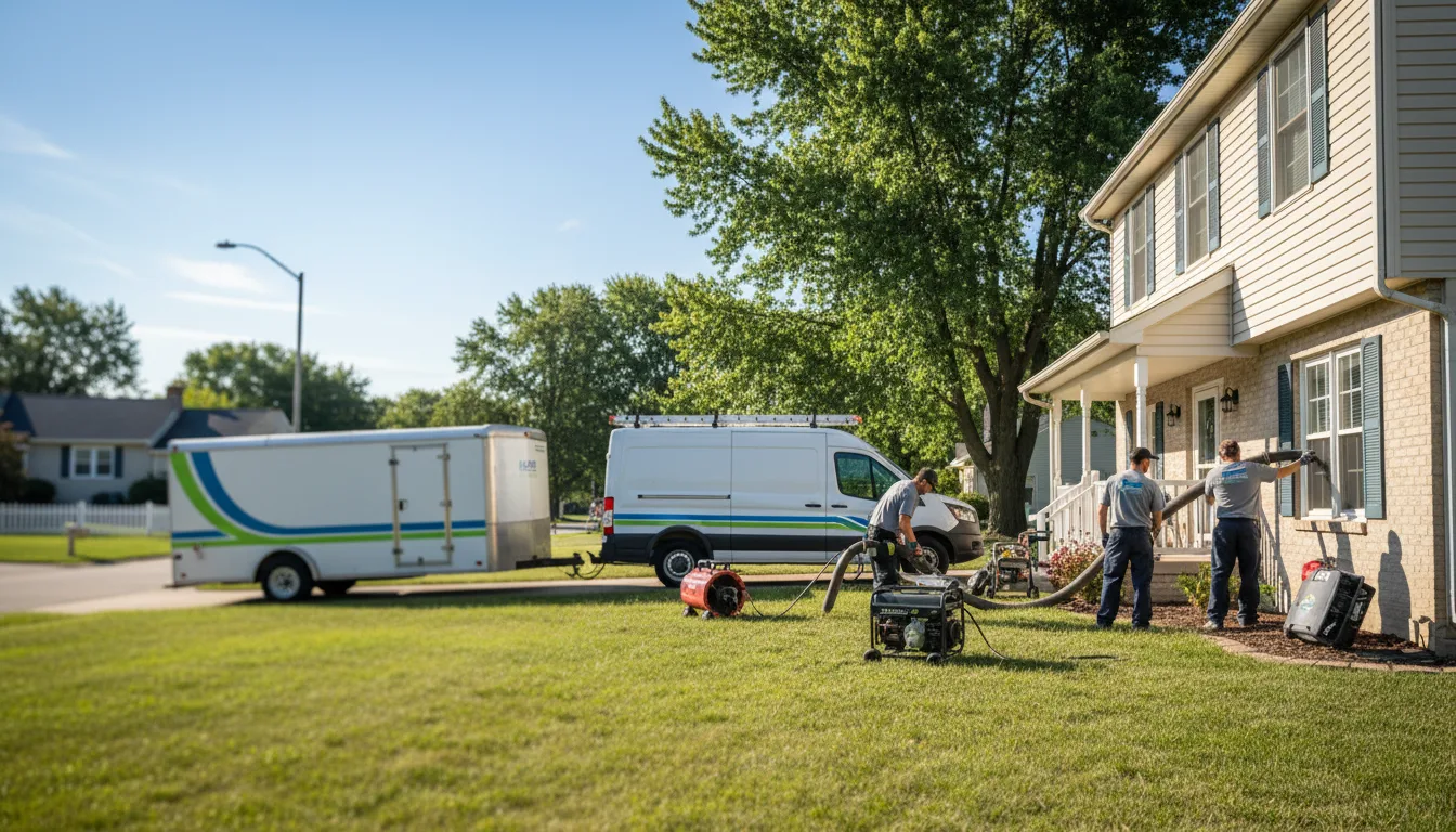 Flooded Basement Restoration And Cleanup With Repair in Blue Mound, KS near me